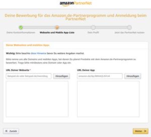 Geld verdienen mit Amazon - Bewerbung